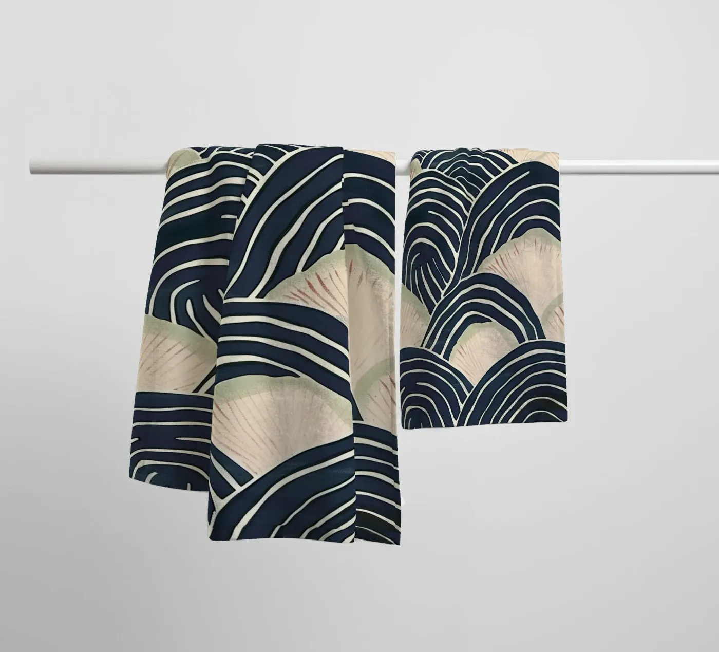 Arched Wave Forms towel by softsoul