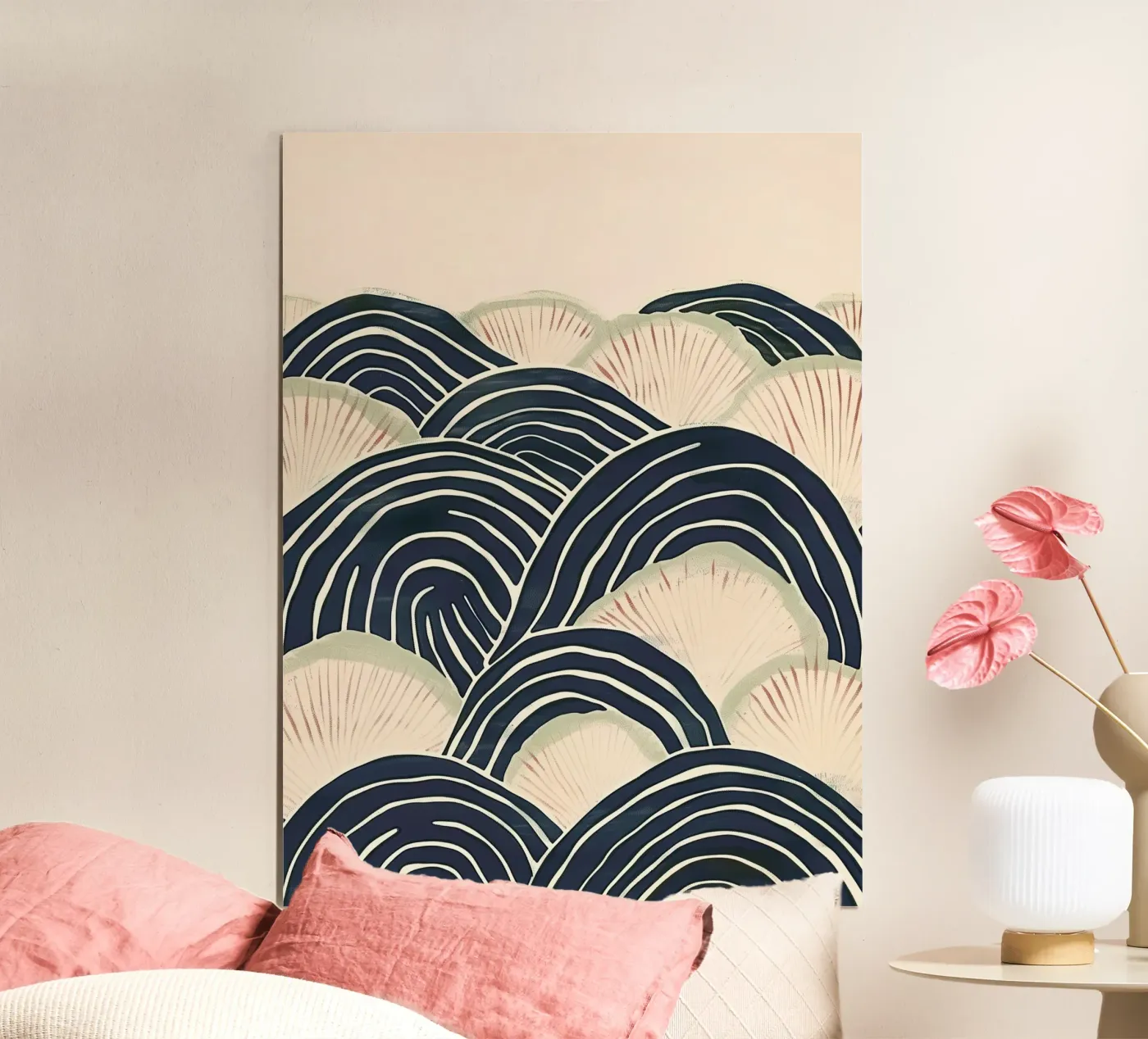 Arched Wave Forms Poster von softsoul
