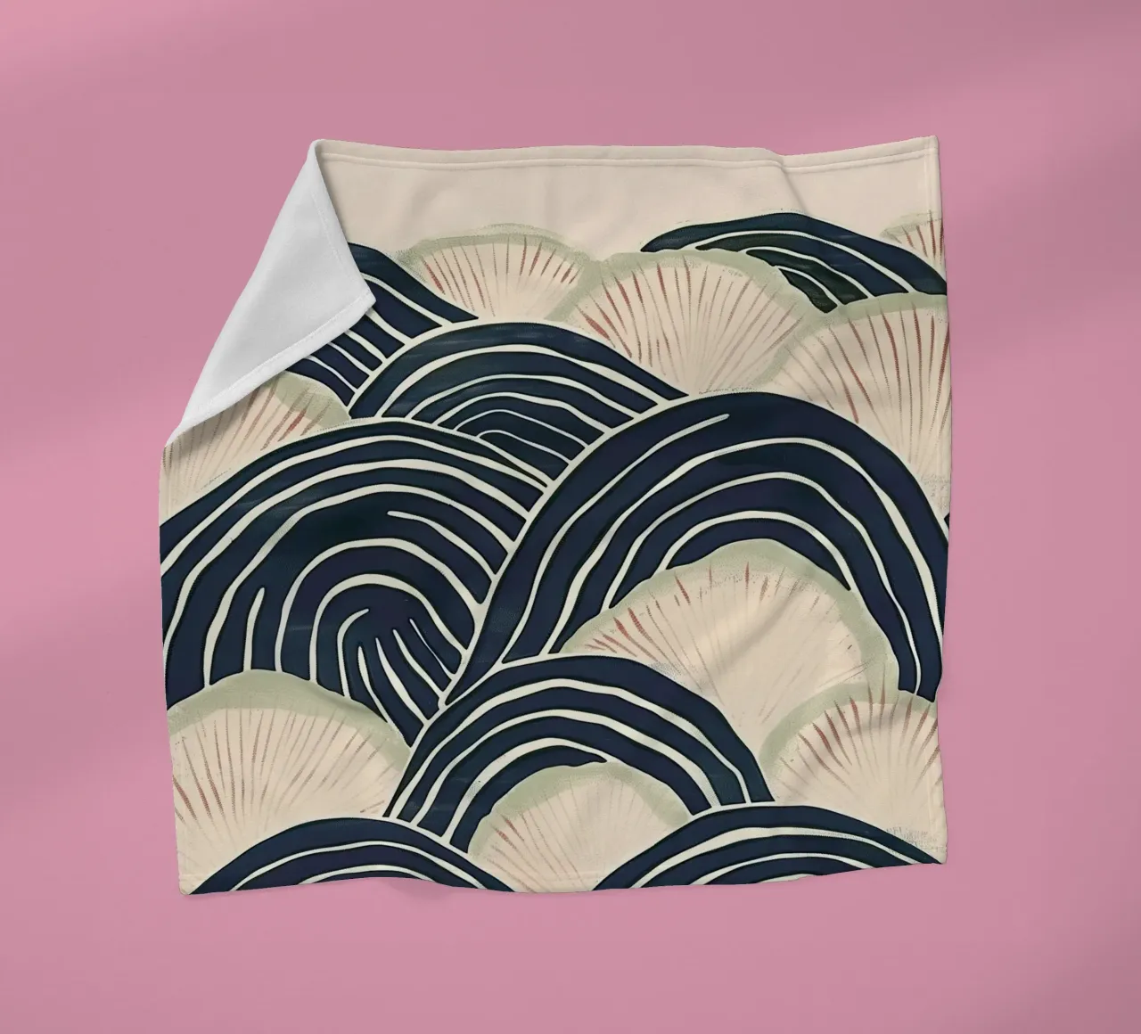 Arched Wave Forms Fleecedecke von softsoul