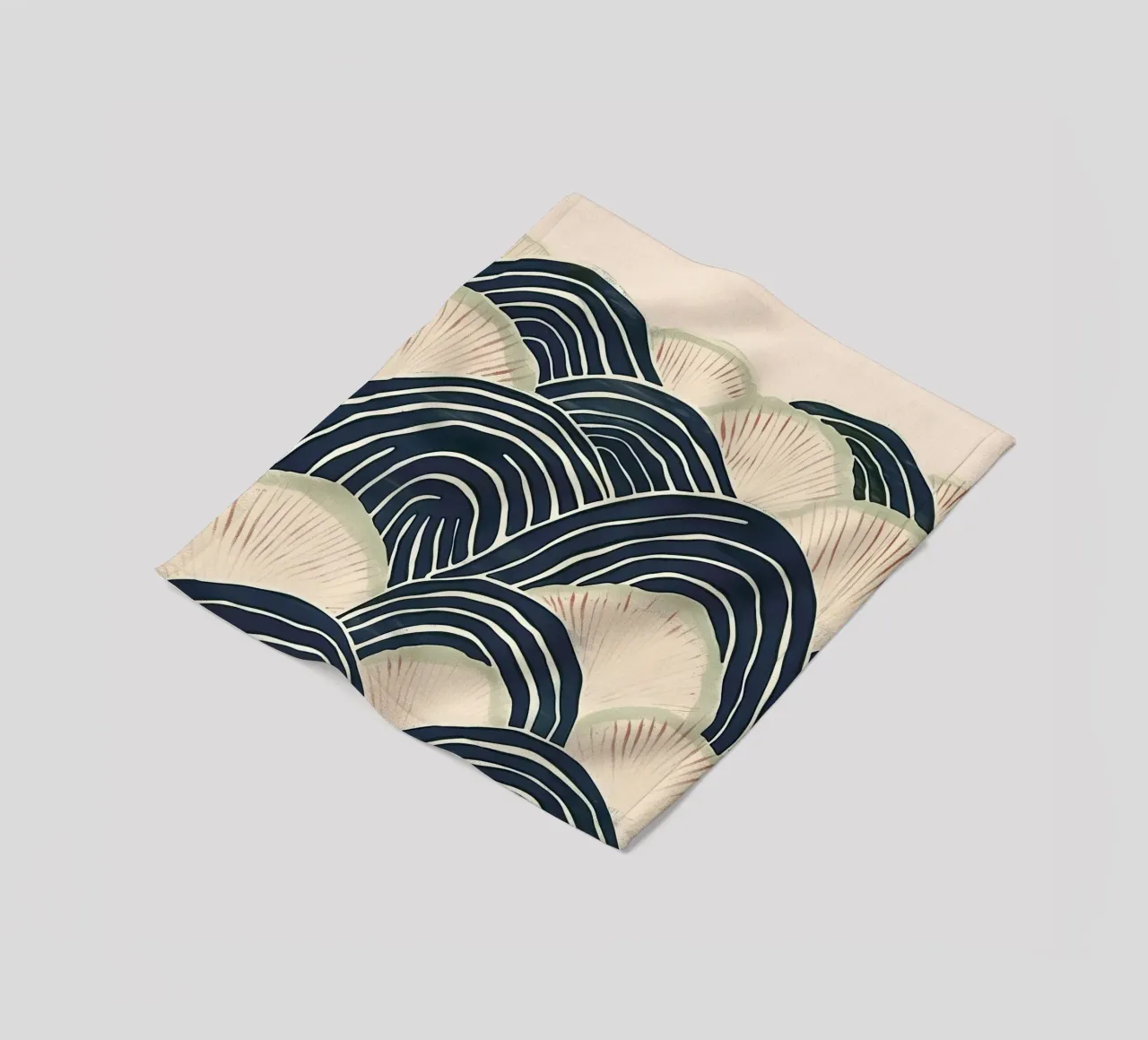 Arched Wave Forms Fleecedecke von softsoul