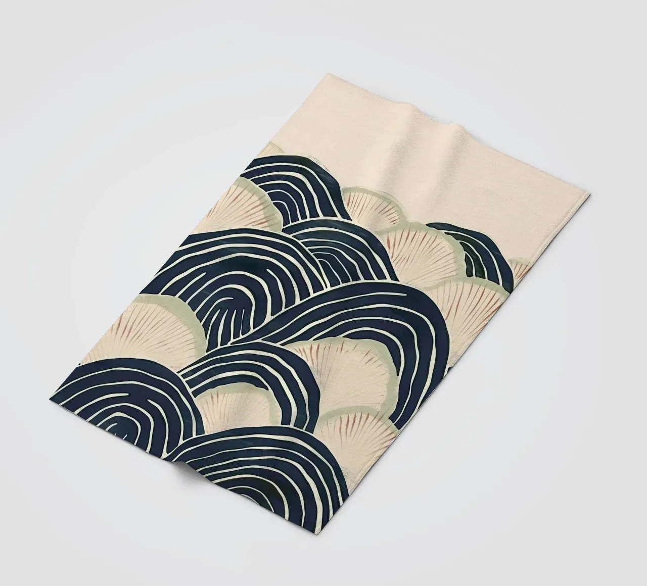 Arched Wave Forms Fleecedecke von softsoul