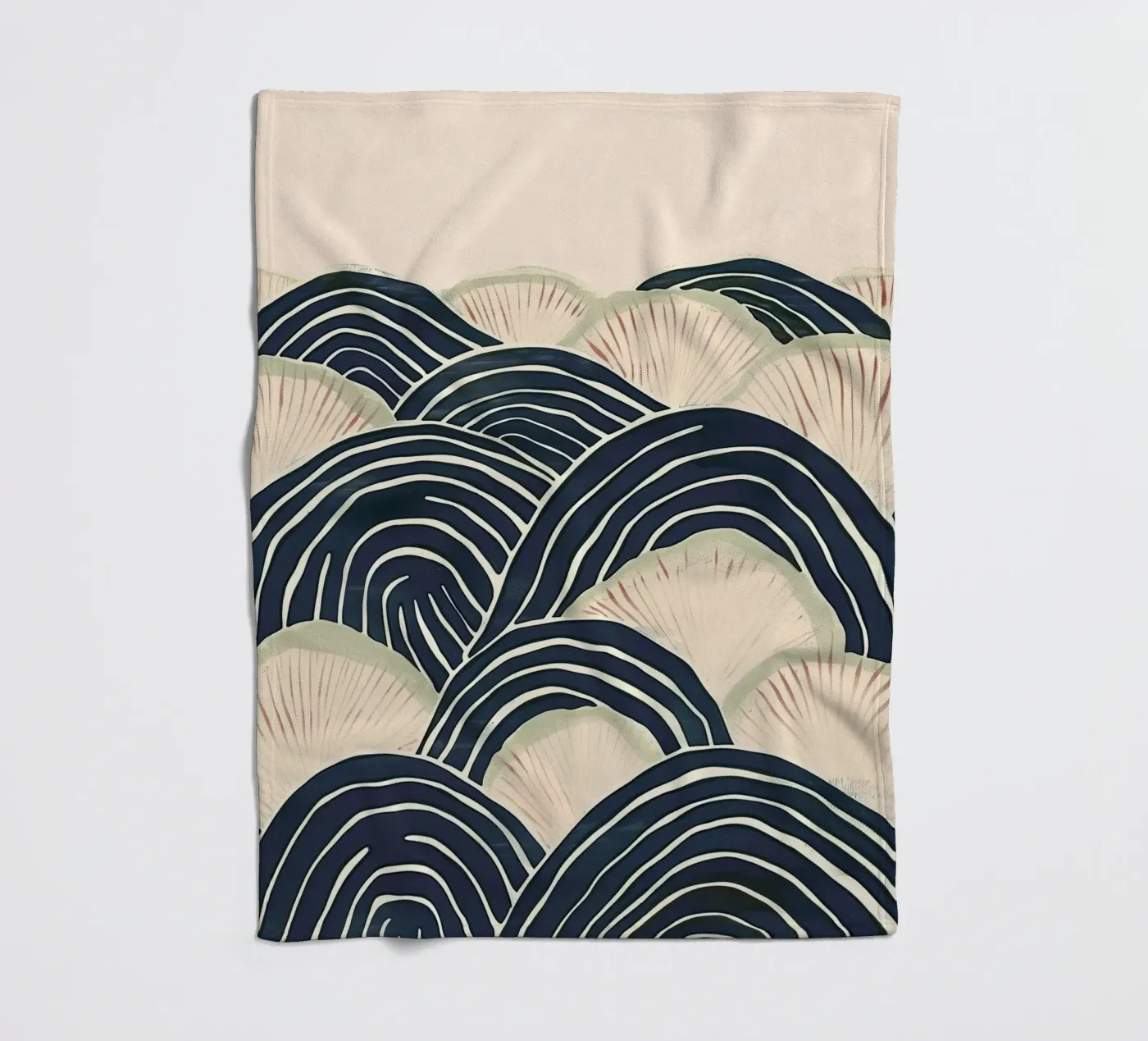 Arched Wave Forms plaid polaire de softsoul