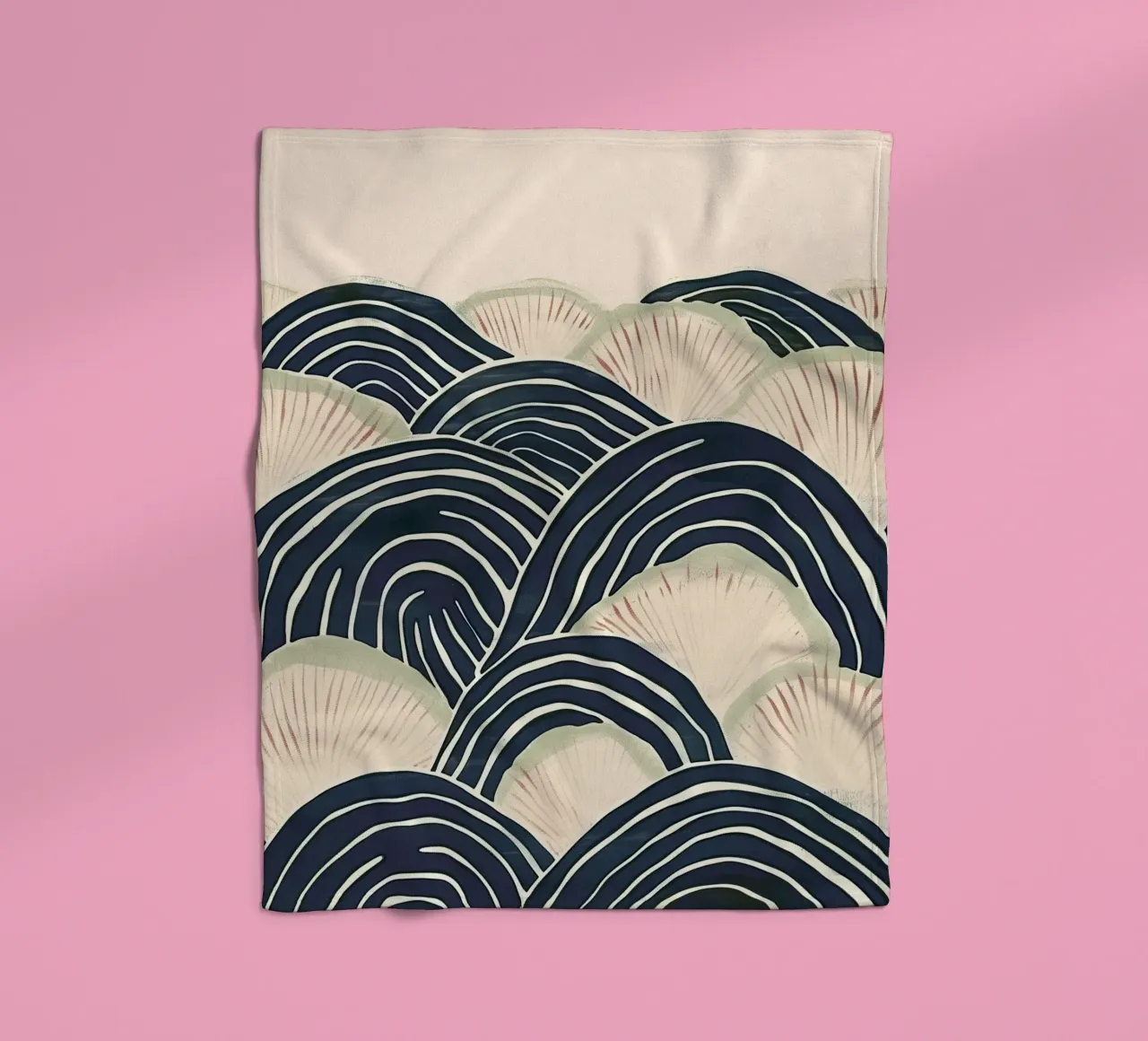 Arched Wave Forms Fleecedecke von softsoul