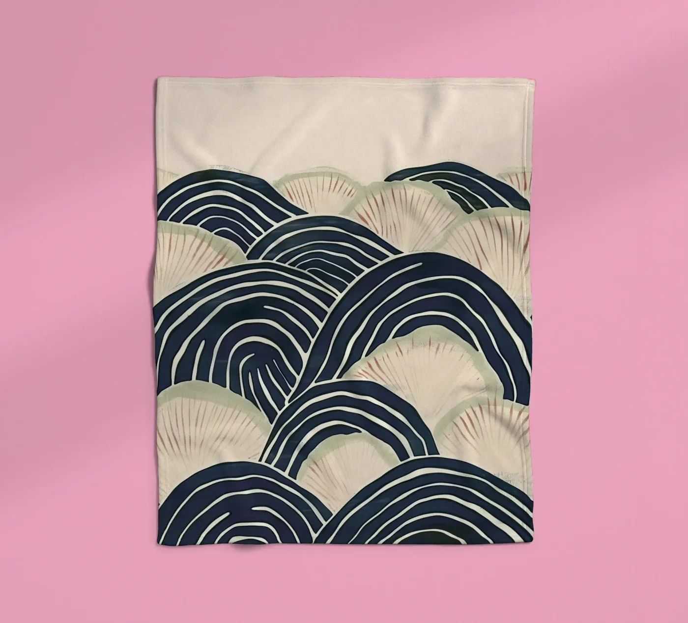 Arched Wave Forms plaid polaire de softsoul