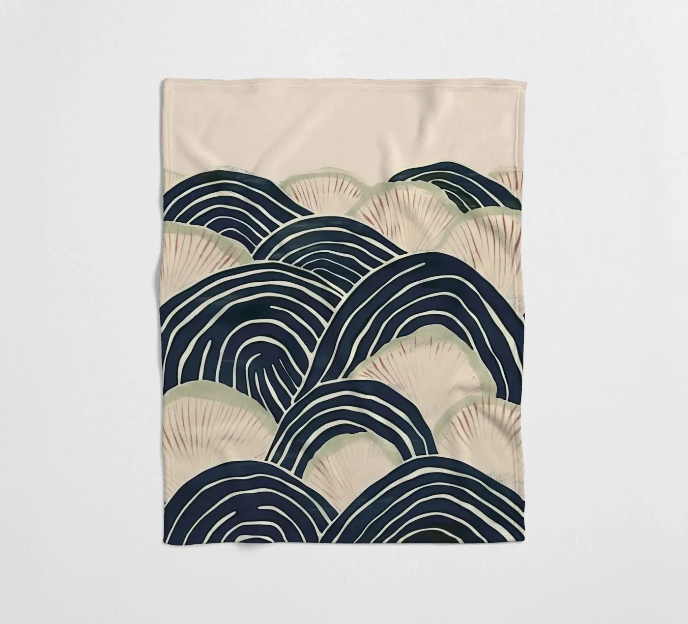 Arched Wave Forms plaid polaire de softsoul