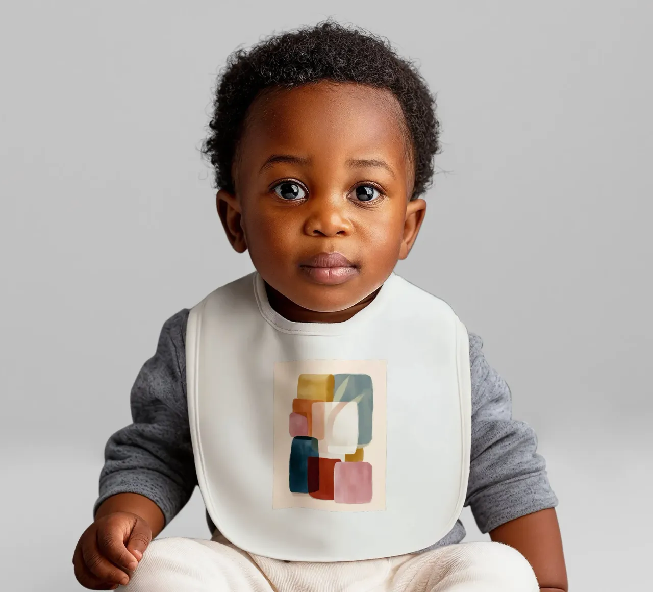 Abstract Color Stack bavaglino da softsoul