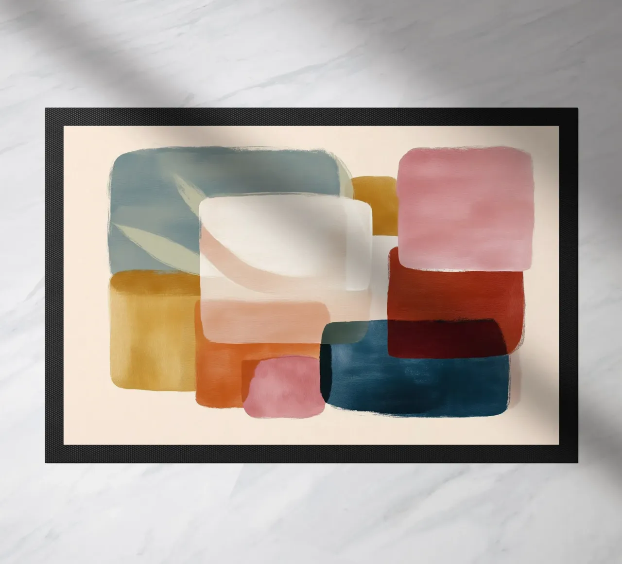 Abstract Color Stack deurmat van softsoul