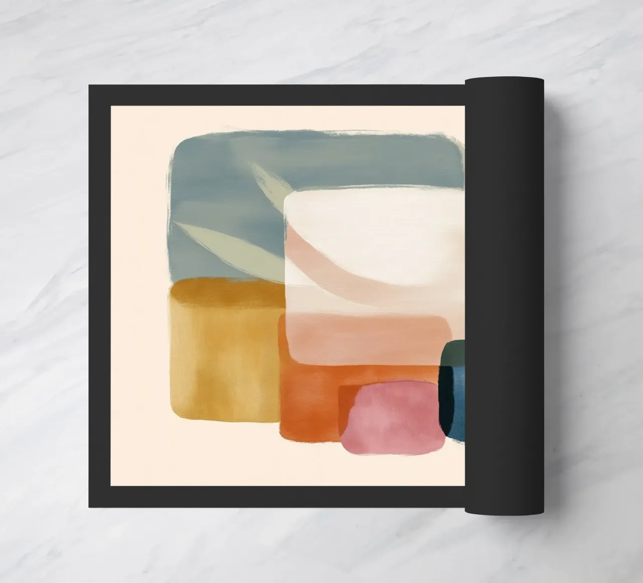 Abstract Color Stack deurmat van softsoul