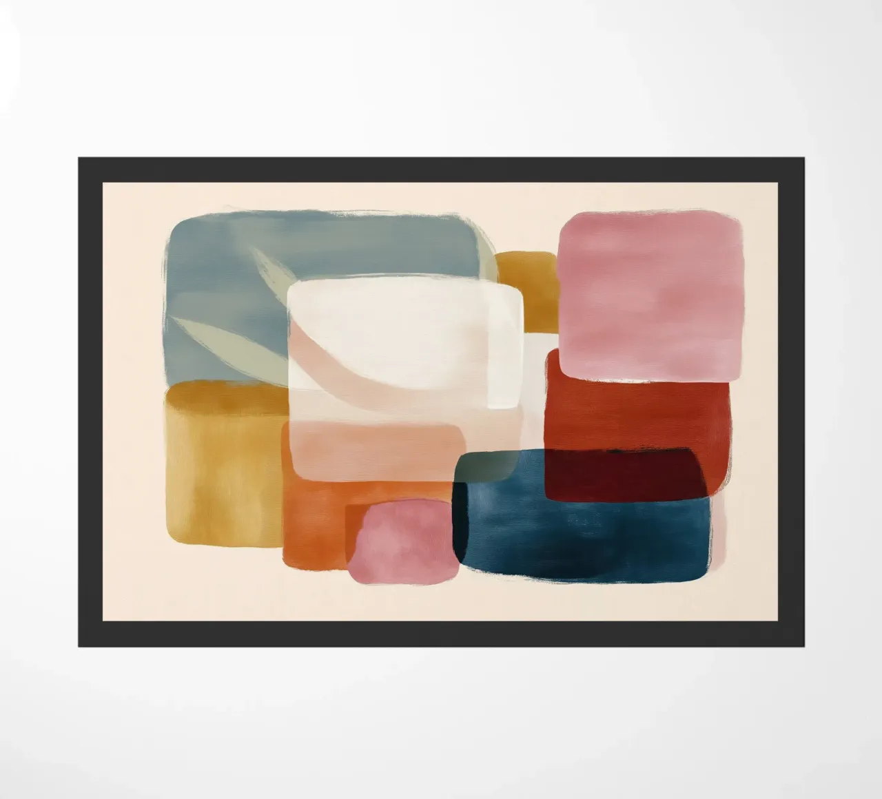 Abstract Color Stack deurmat van softsoul