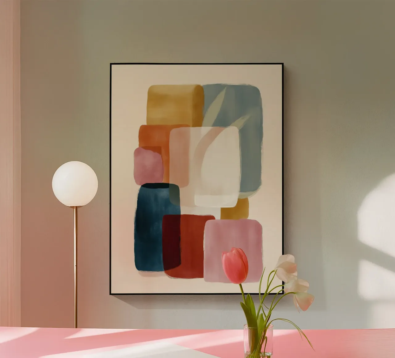 Abstract Color Stack plexiglas de softsoul