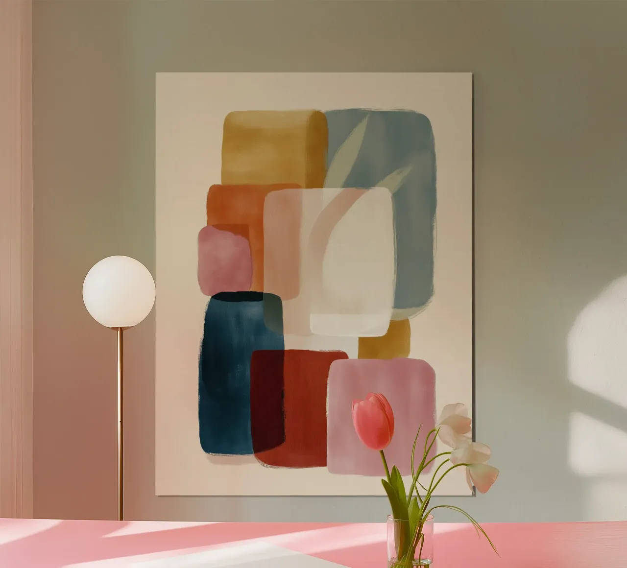 Abstract Color Stack poster by softsoul