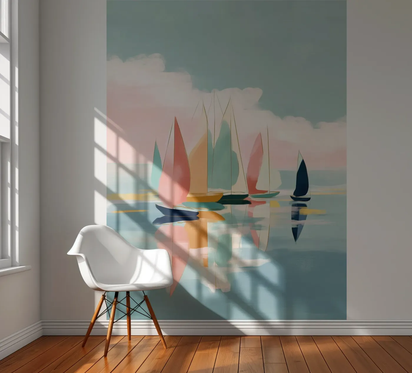Harbor Reflections fotobehang van softsoul