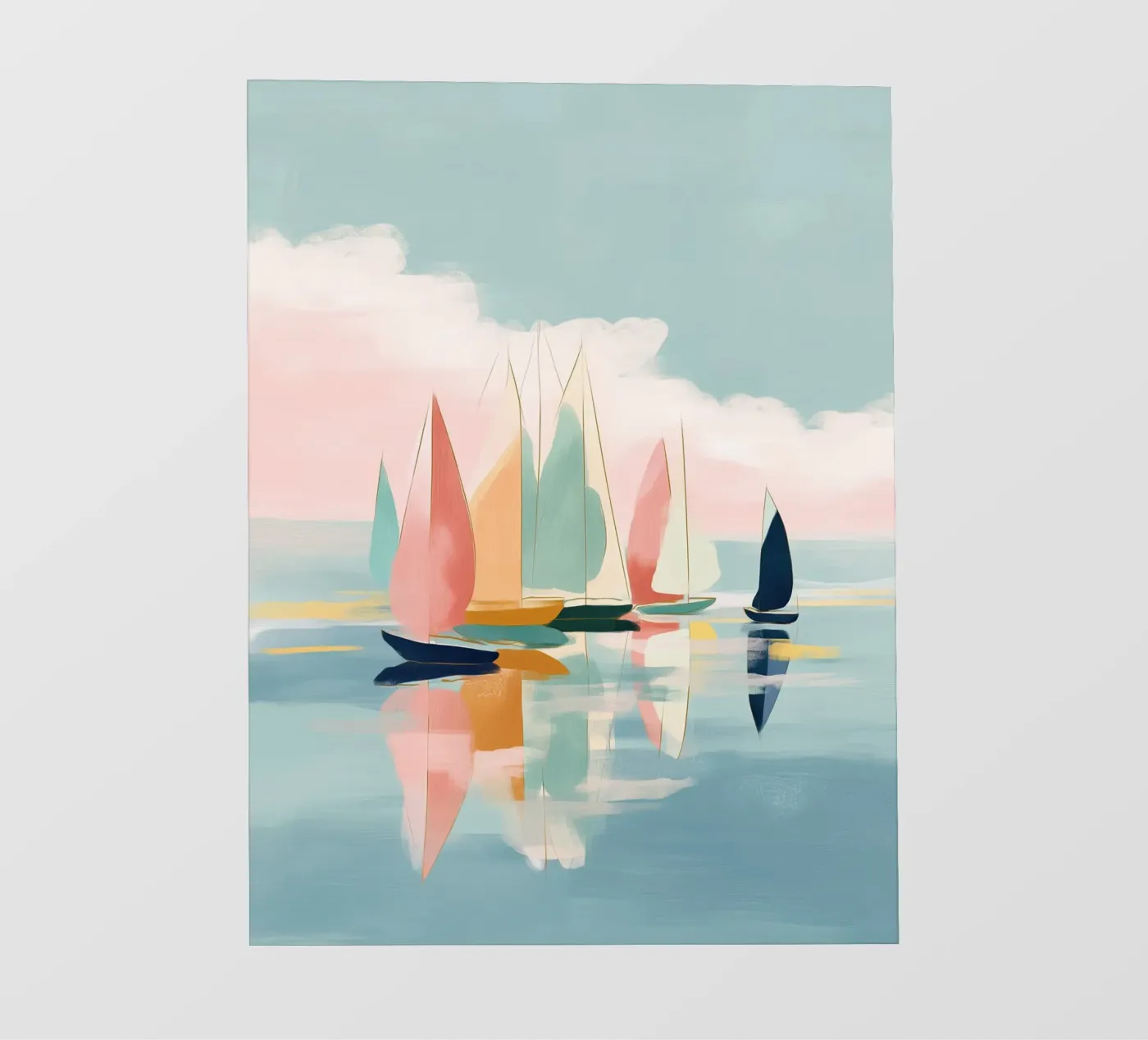 Harbor Reflections fotobehang van softsoul