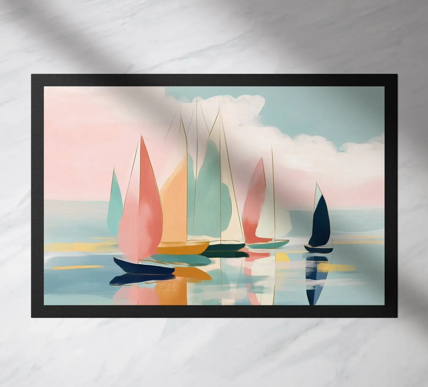 Harbor Reflections doormat by softsoul