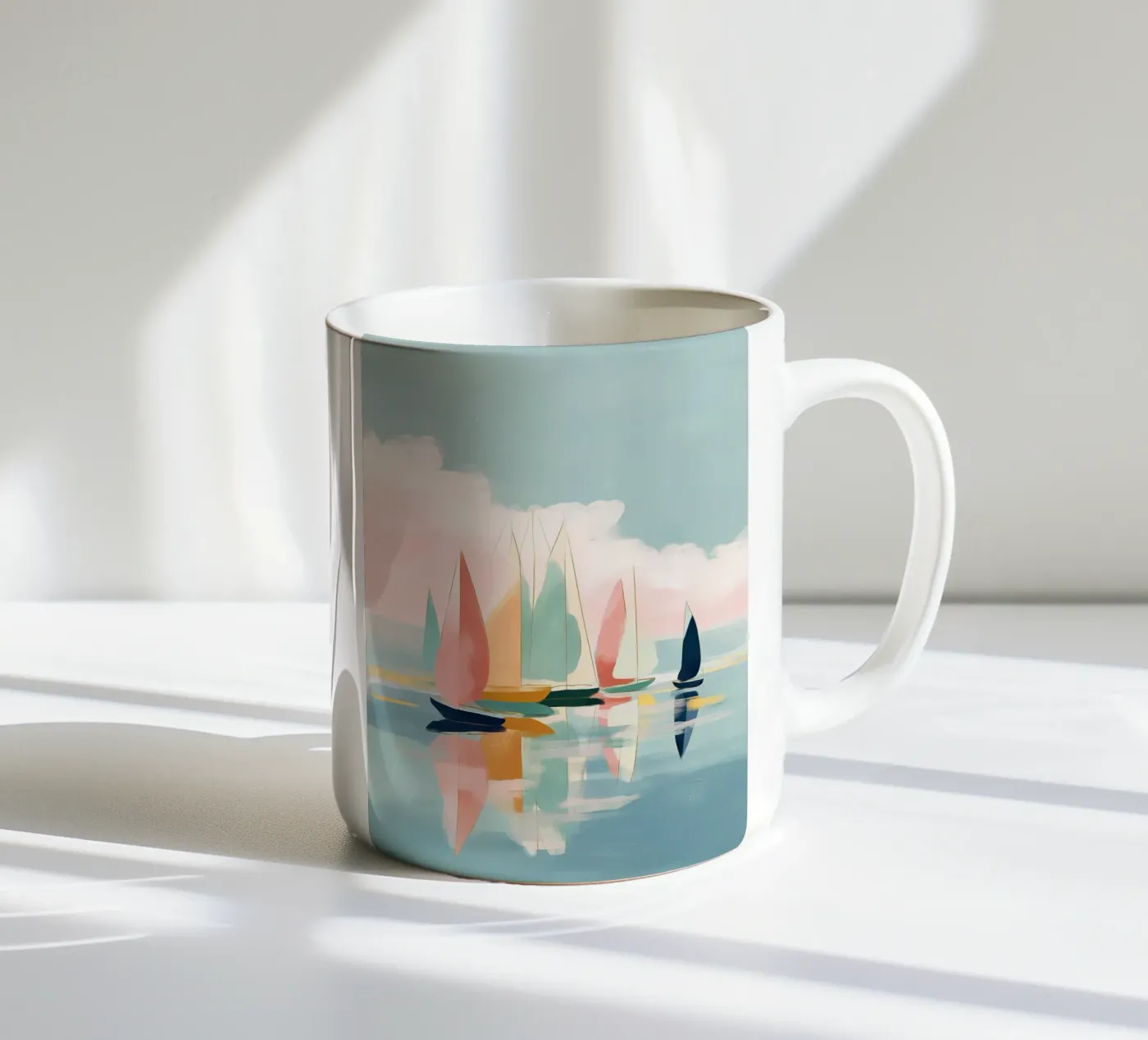 Harbor Reflections ceramic mug by softsoul