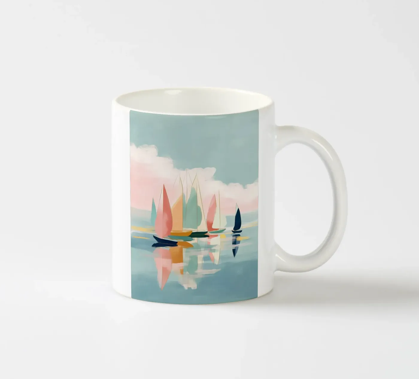 Harbor Reflections ceramic mug by softsoul