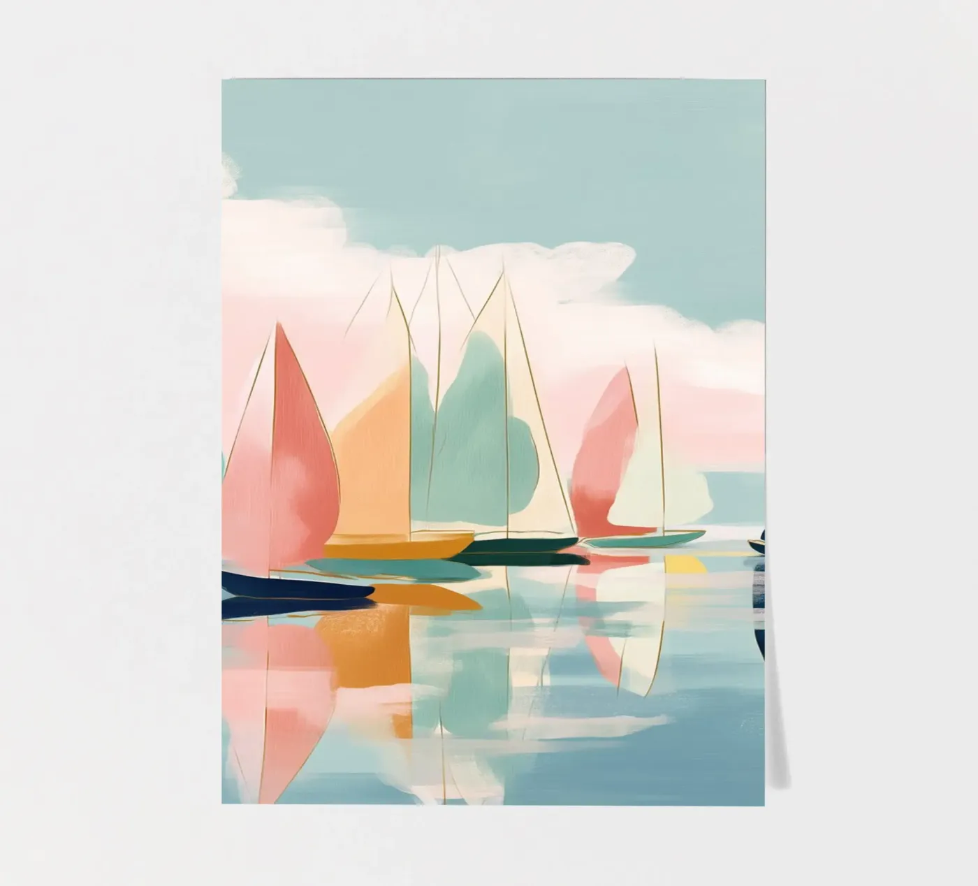 Harbor Reflections sticker sheet by softsoul