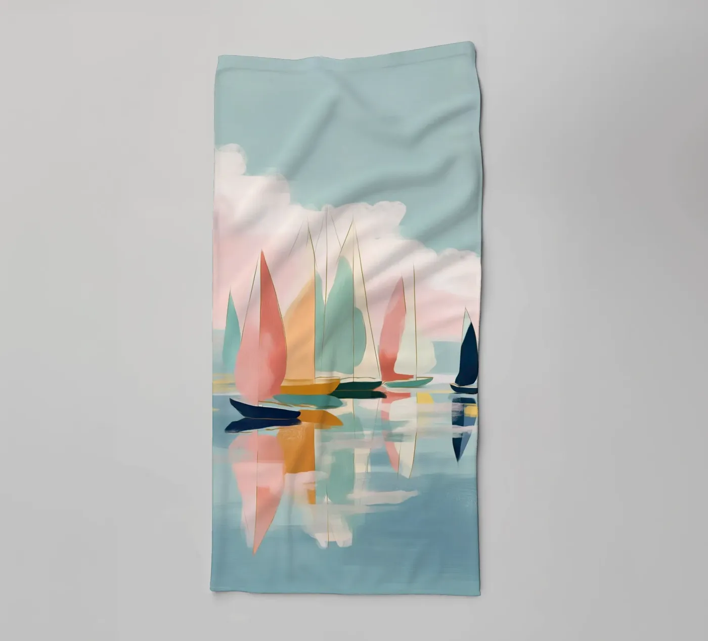 Harbor Reflections badhanddoek van softsoul
