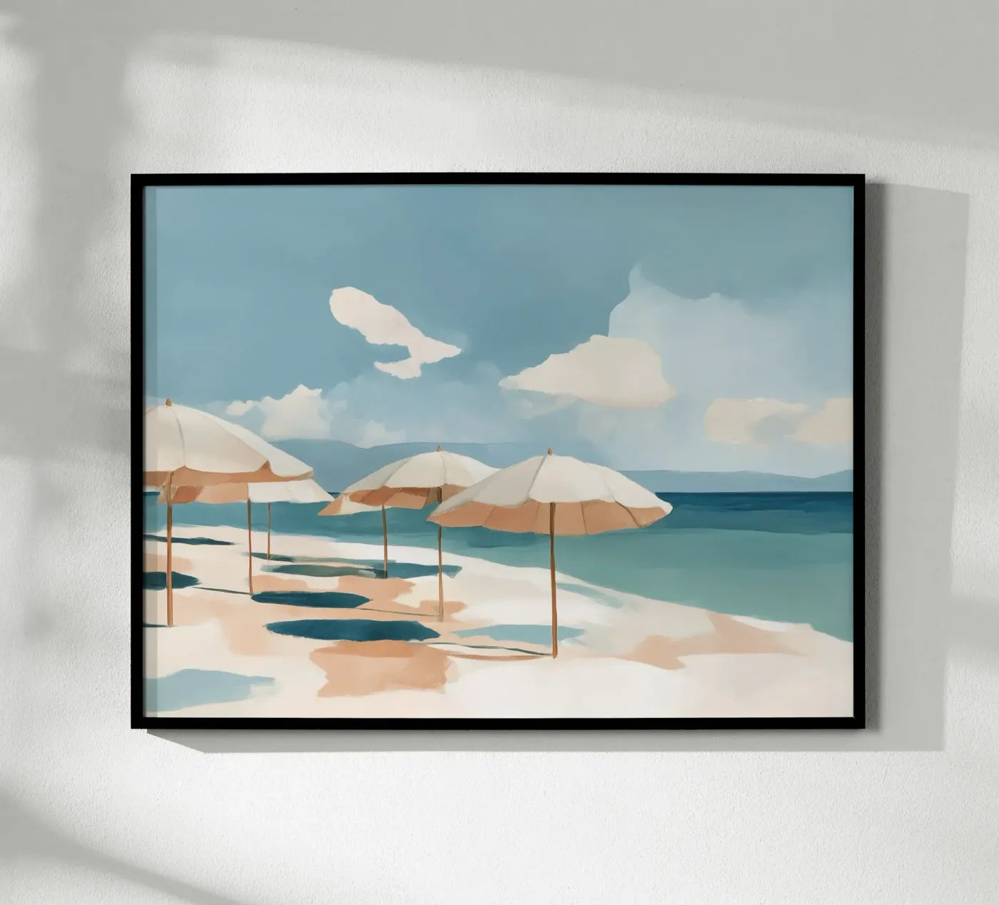 Beach Umbrellas poster van softsoul