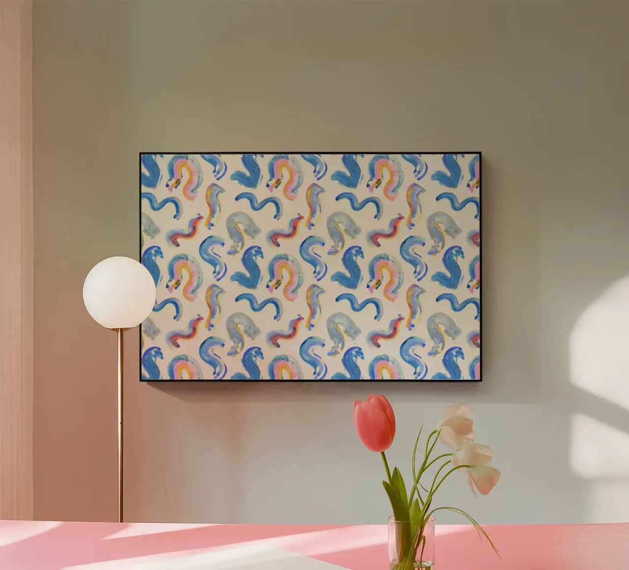 Funky Strokes Pattern No 06 plexiglass da treechild