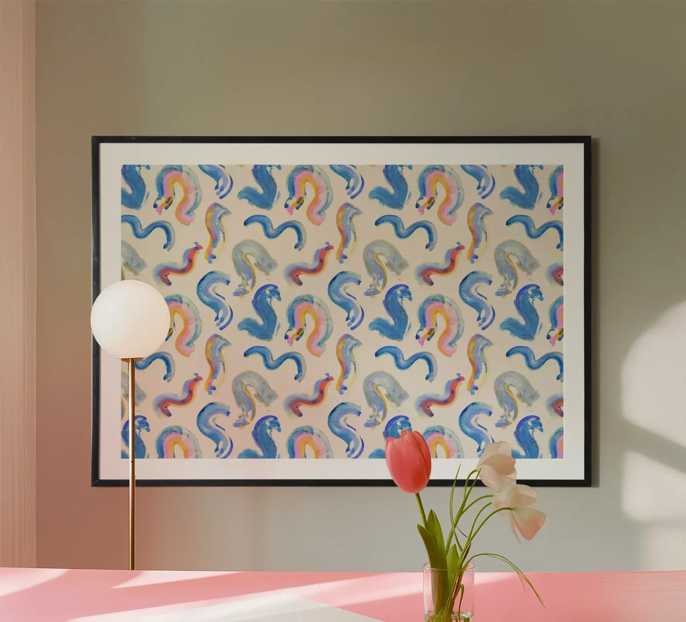 Funky Strokes Pattern No 06 poster by treechild