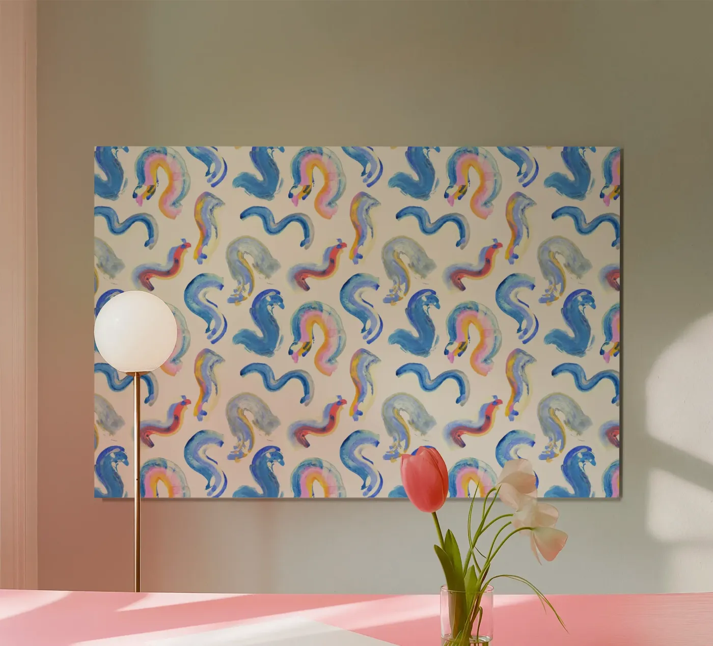 Funky Strokes Pattern No 06 poster by treechild
