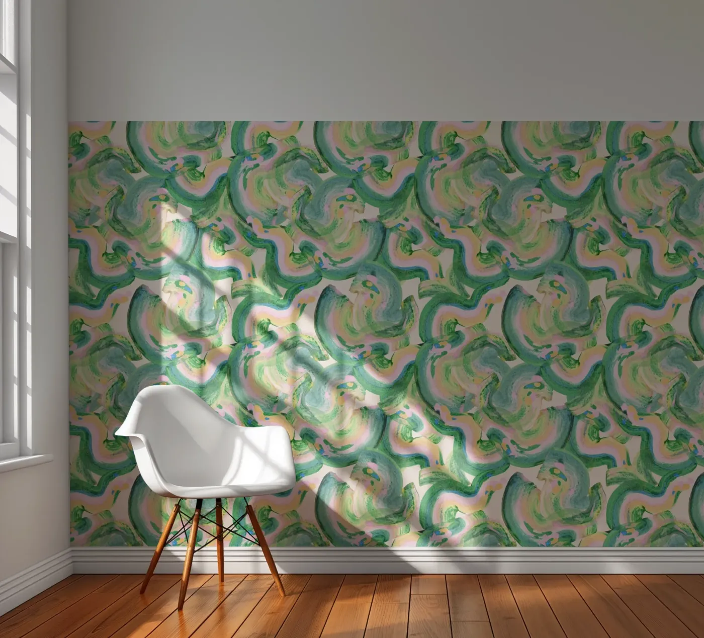 Funky Strokes Pattern No 07 fotobehang van treechild