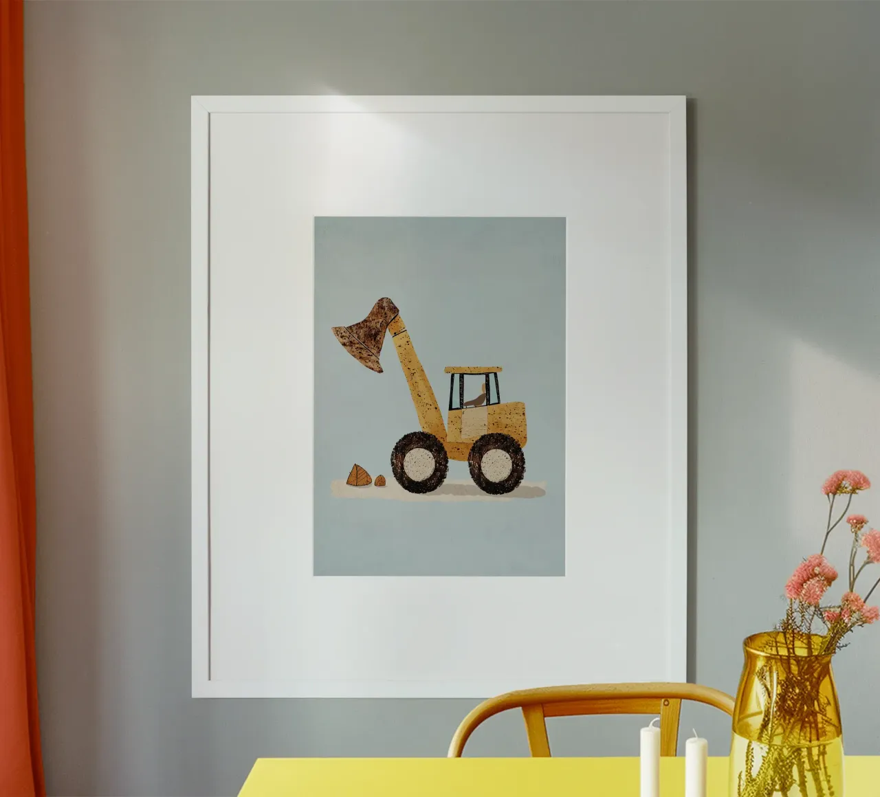 kindertractor poster van Dreamy Nursery