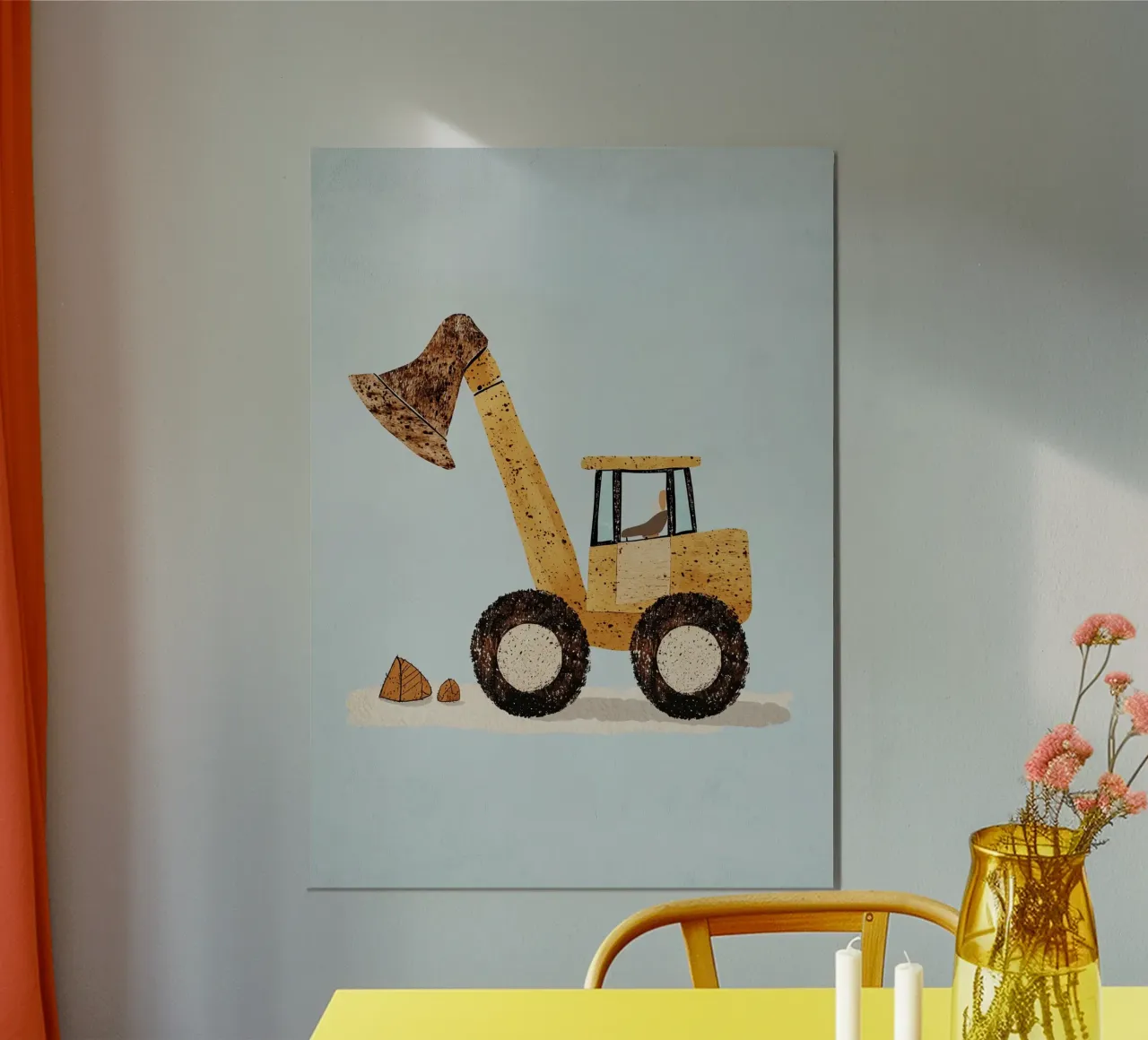 kindertractor poster van Dreamy Nursery