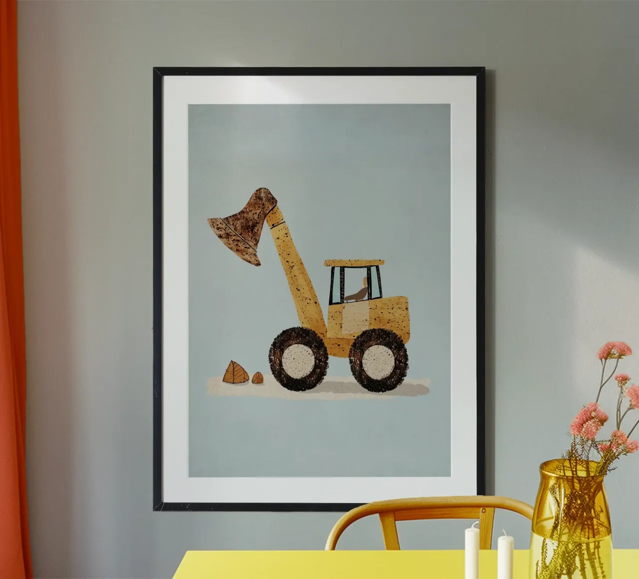 kindertractor poster van Dreamy Nursery