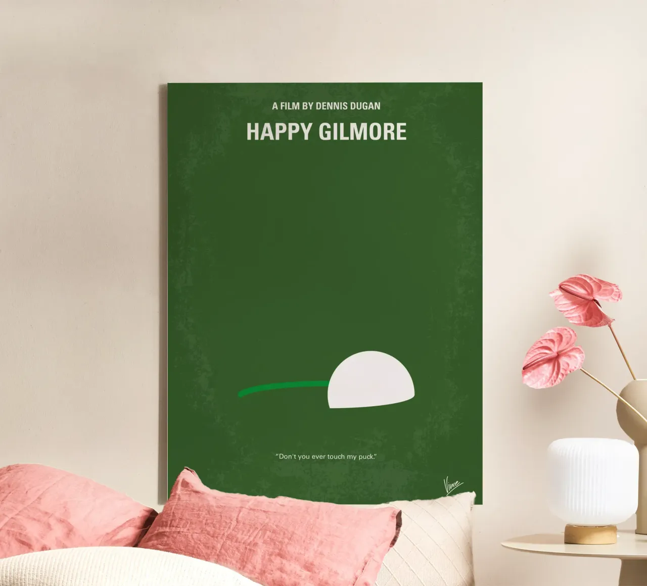 No256 My Happy Gilmore minimal movie poster tela con Cornice a cassetta da Chungkong