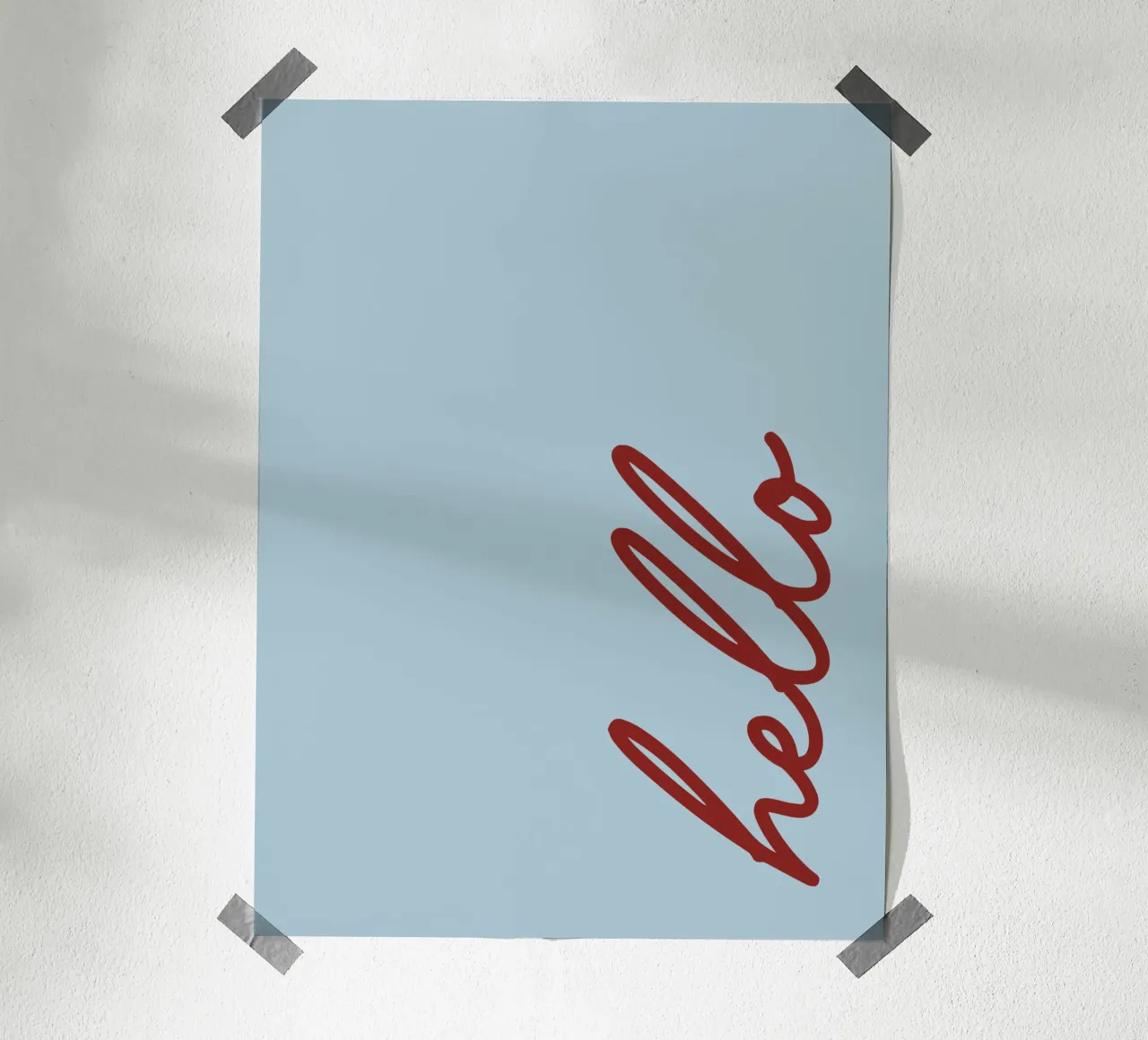 hello Poster von CSK DESIGN