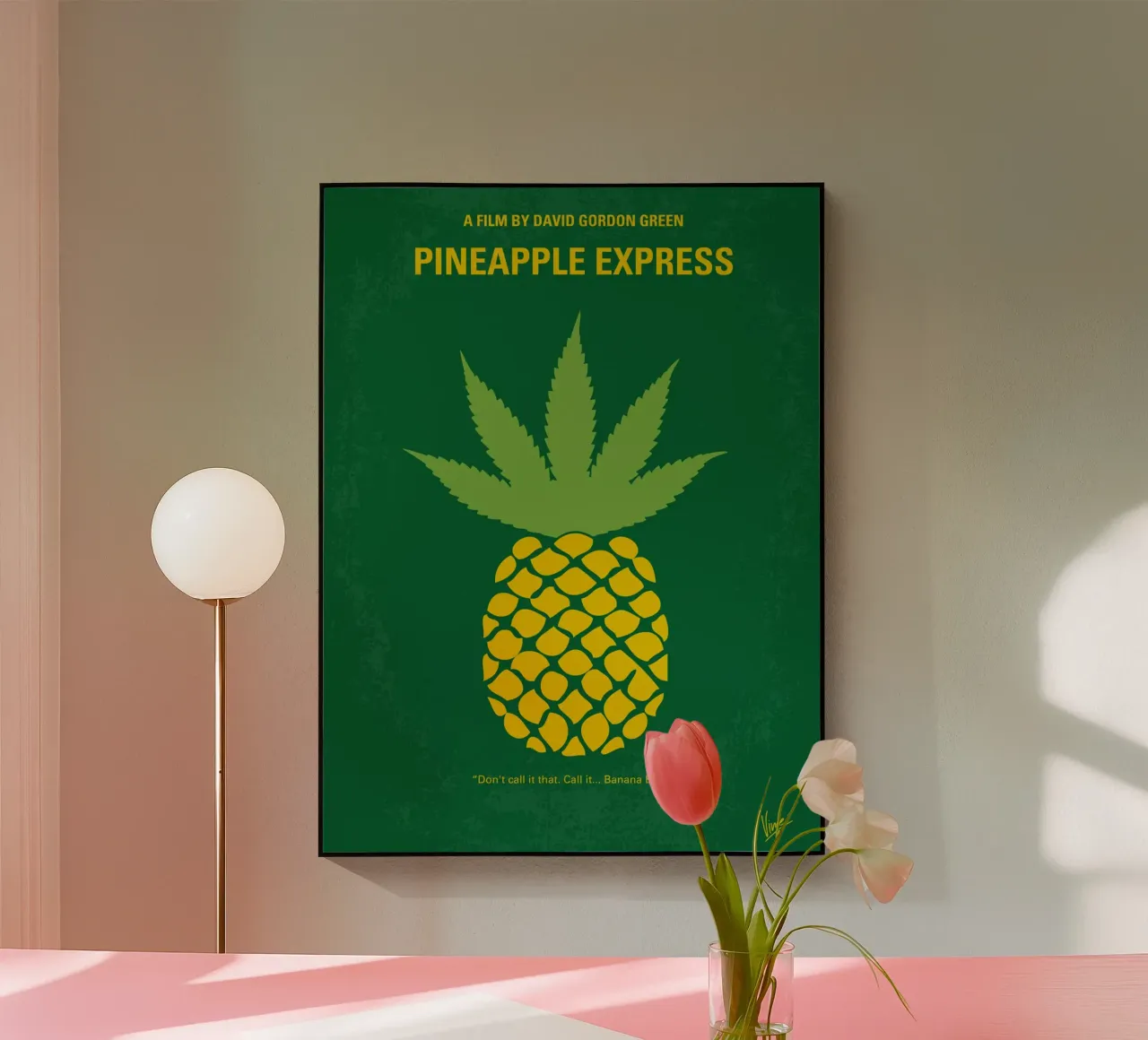 No264 My PINEAPPLE EXPRESS minimal movie poster plexiglass da Chungkong
