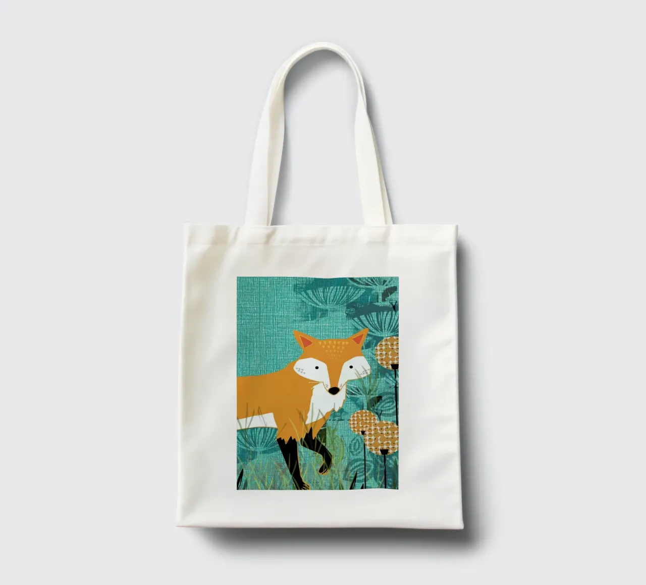 Tourquiose Fox borsa in juta da Rocket68