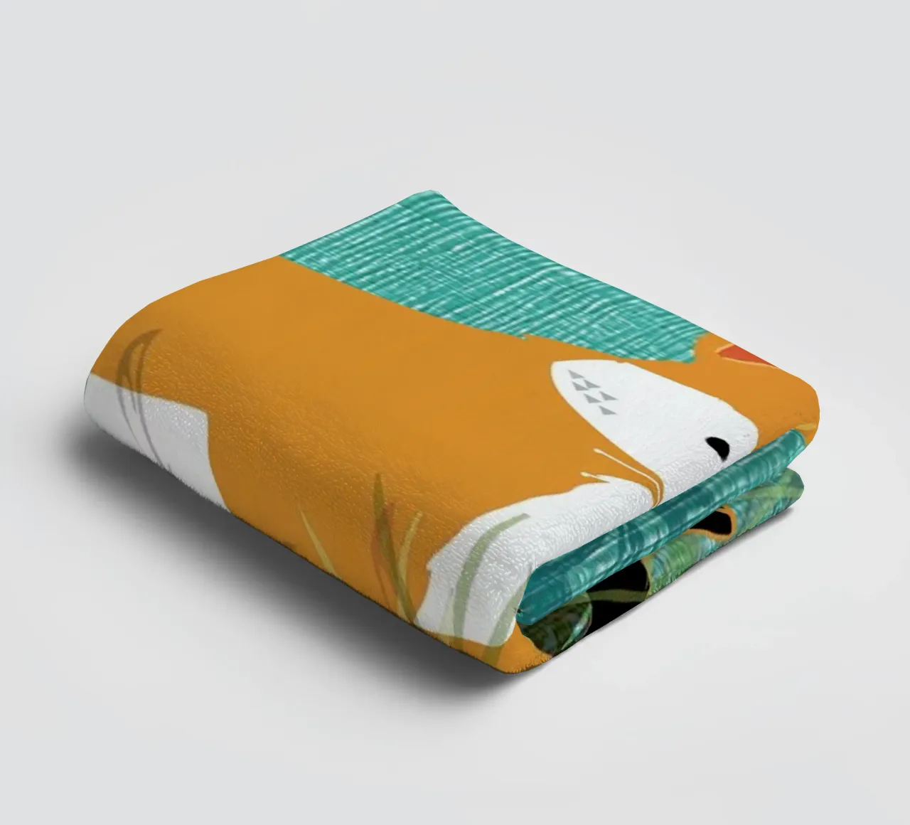 Tourquiose Fox asciugamano da bagno da Rocket68
