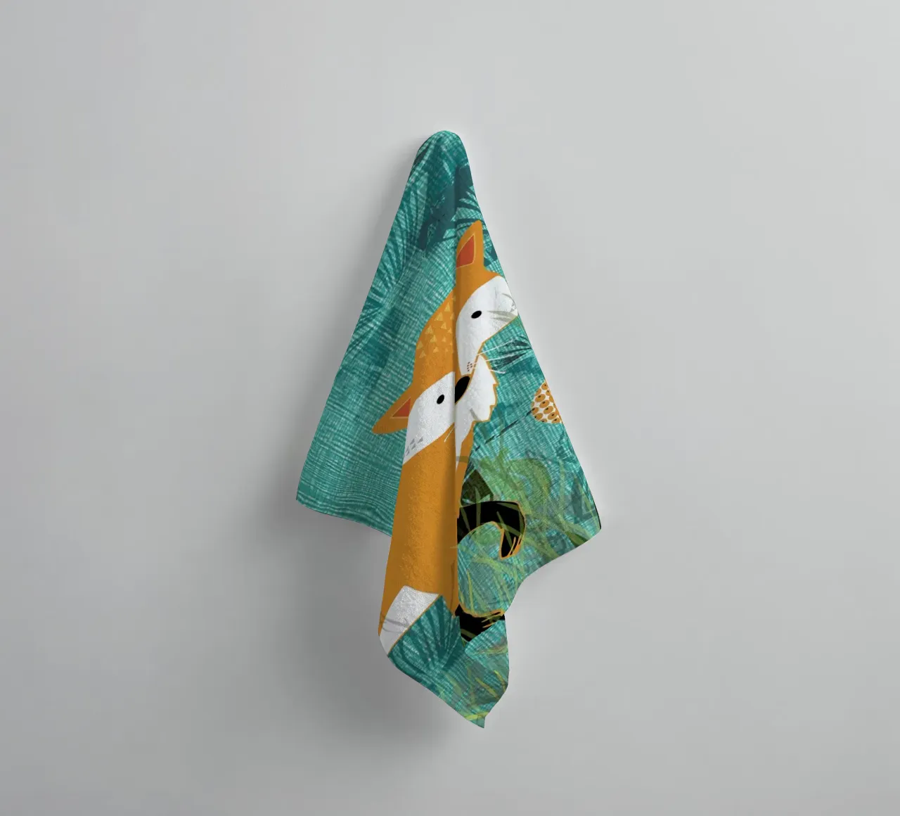 Tourquiose Fox asciugamano da bagno da Rocket68