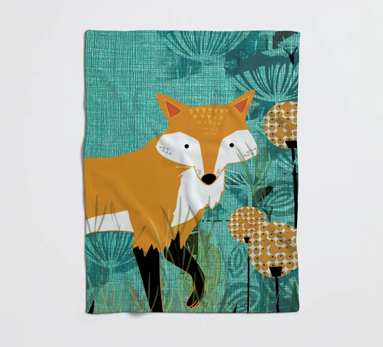 Tourquiose Fox coperta in pile da Rocket68