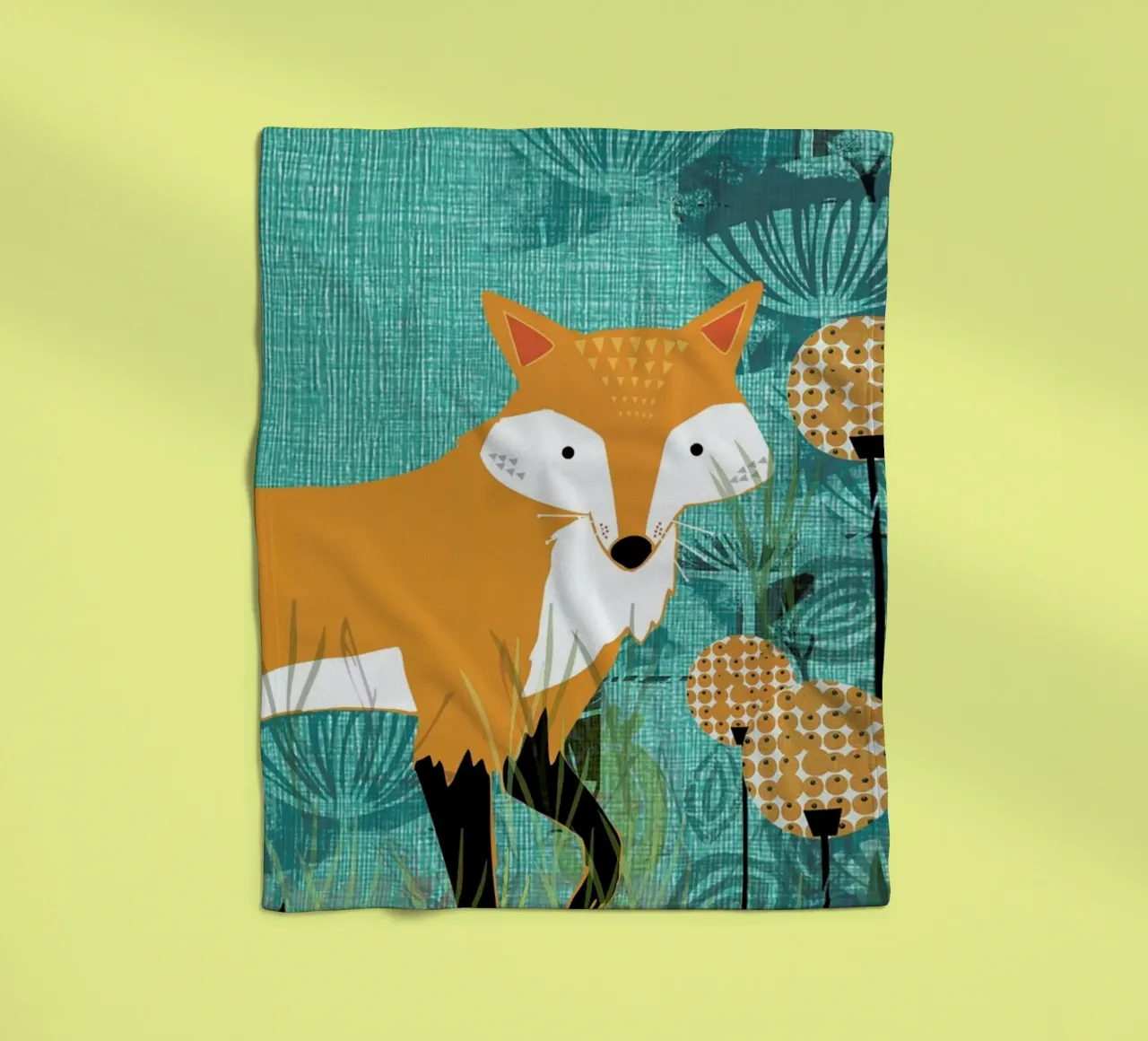 Tourquiose Fox coperta in pile da Rocket68