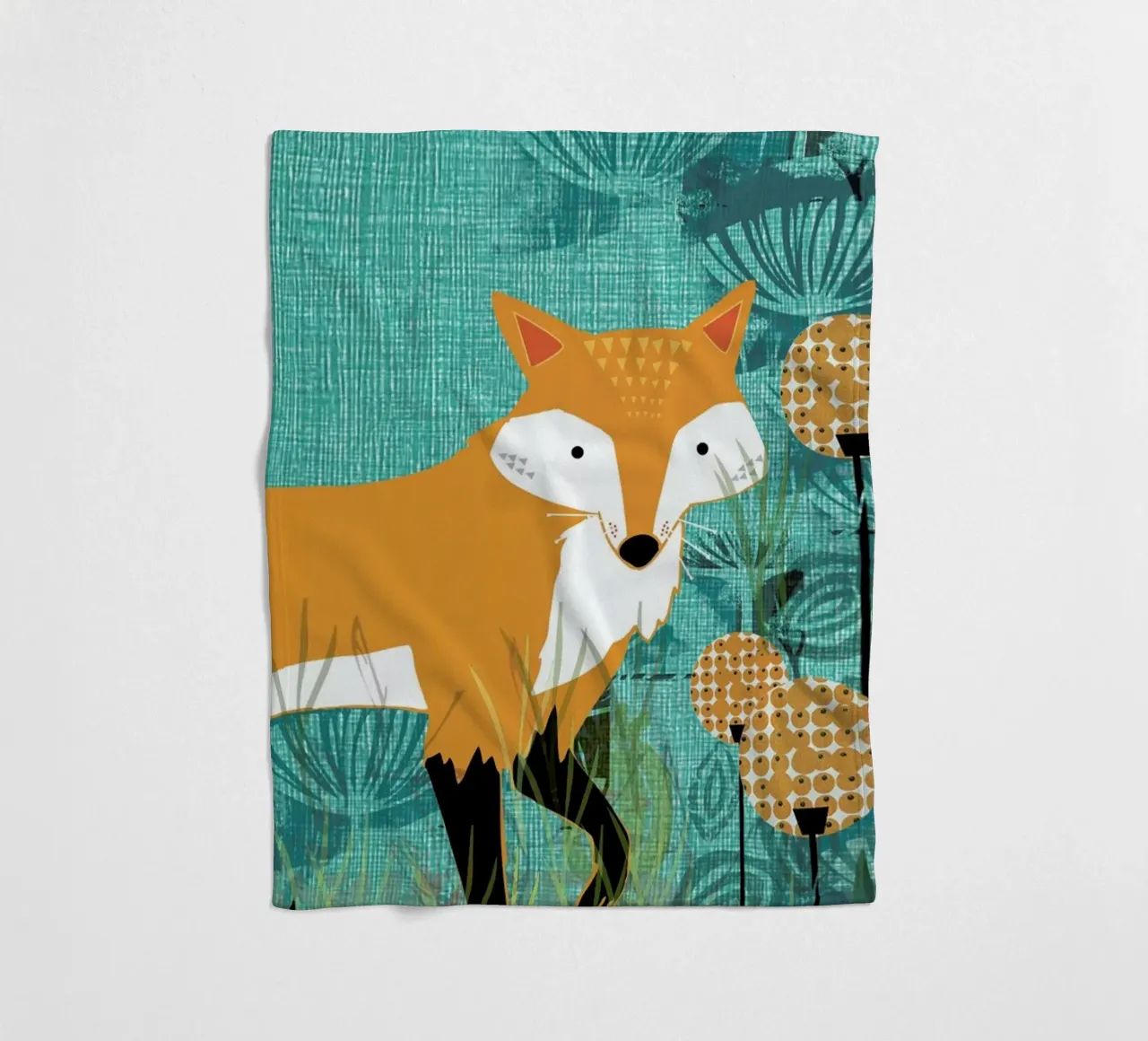 Tourquiose Fox coperta in pile da Rocket68