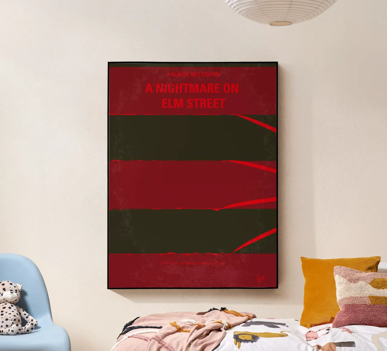 No265 My NIGHTMARE ON ELMSTREET minimal movie poster plexiglass da Chungkong
