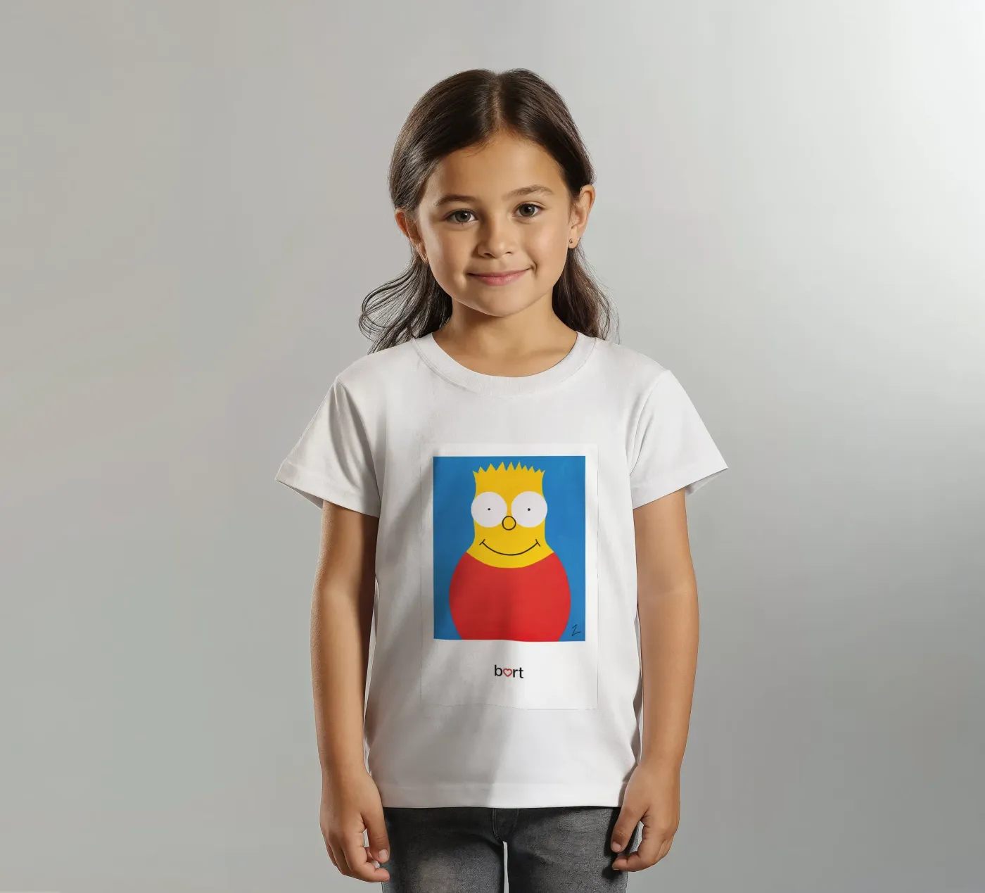 BART | acrylic artwork t-shirt bambini da Zela Art