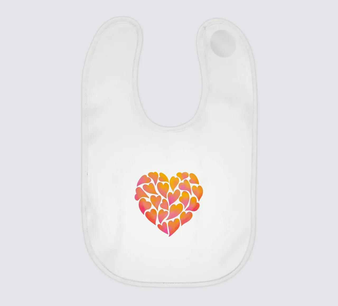 hearts baby bib by Andrea Dölling