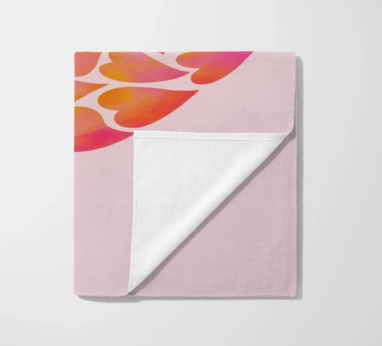 hearts beach towel by Andrea Dölling