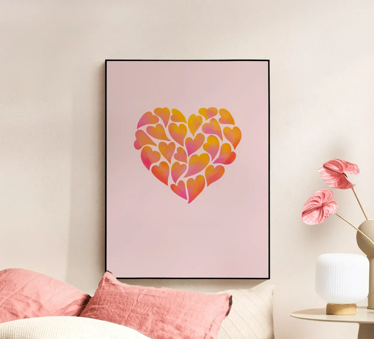 hearts acryl van Andrea Dölling