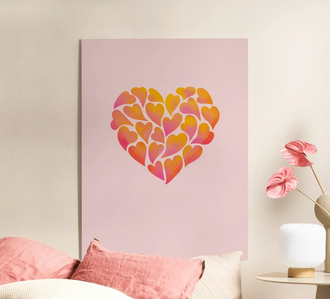 hearts acryl van Andrea Dölling