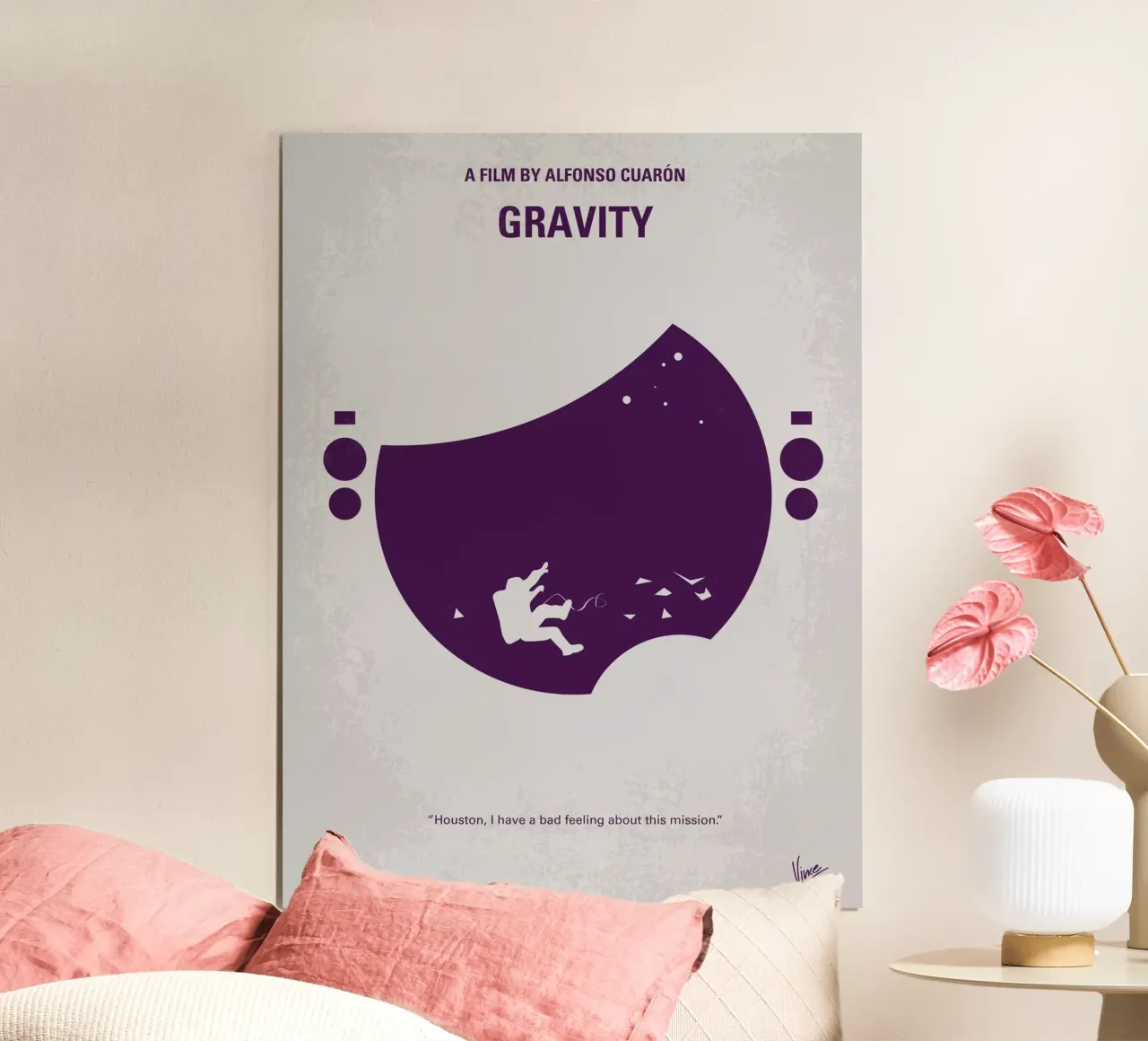No269 My Gravity minimal movie poster carta hahnemühle da Chungkong