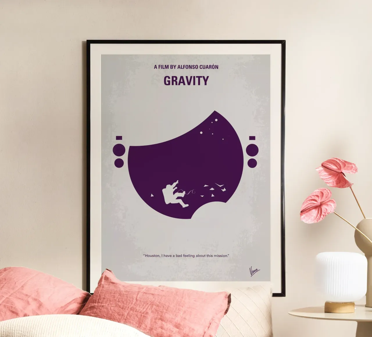 No269 My Gravity minimal movie poster carta hahnemühle da Chungkong