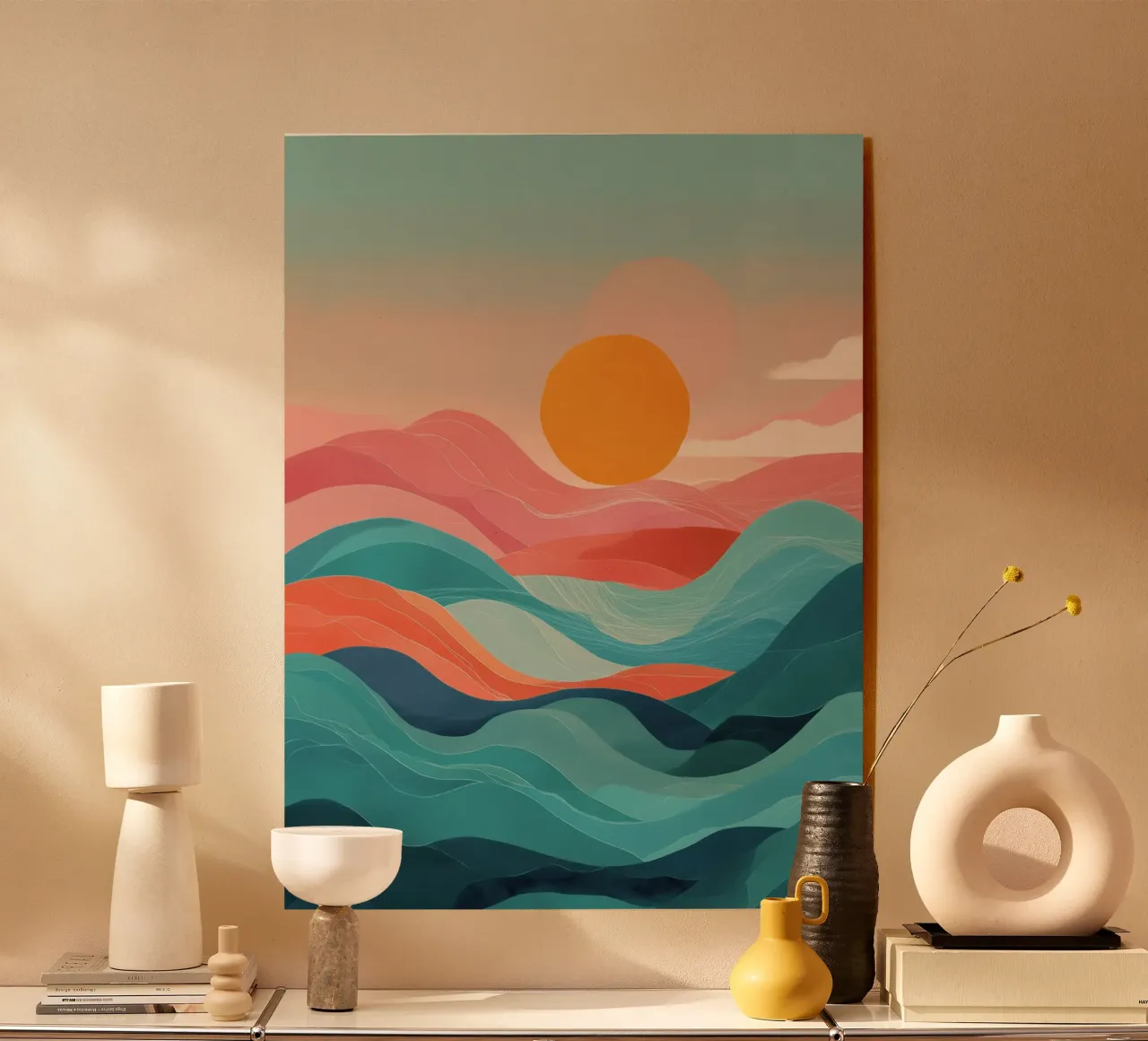 Sun Over Soft Waves plexiglass da Amelie Rose