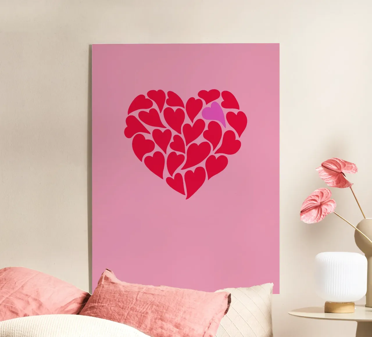 Cuore di San Valentino plexiglass da Andrea Dölling