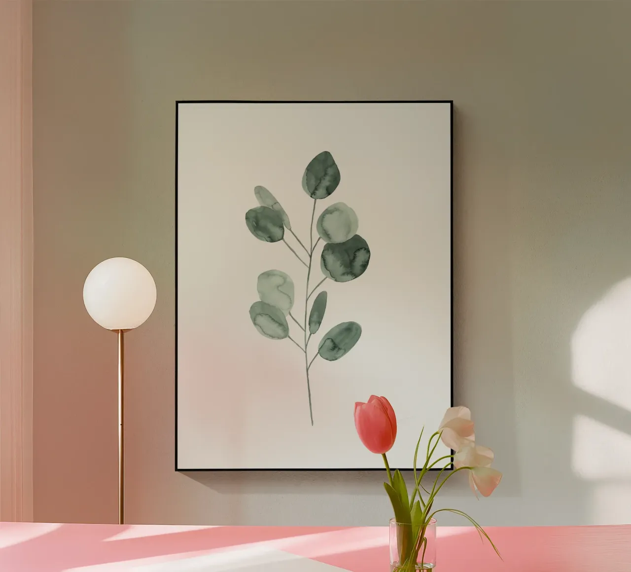 Ramo di eucalipto plexiglass da mantika studio